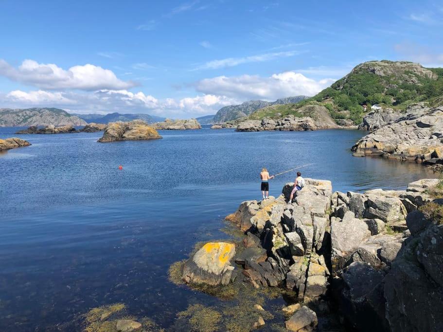 Unik Hytte Med Fjordutsikt Villa Farsund Exterior photo